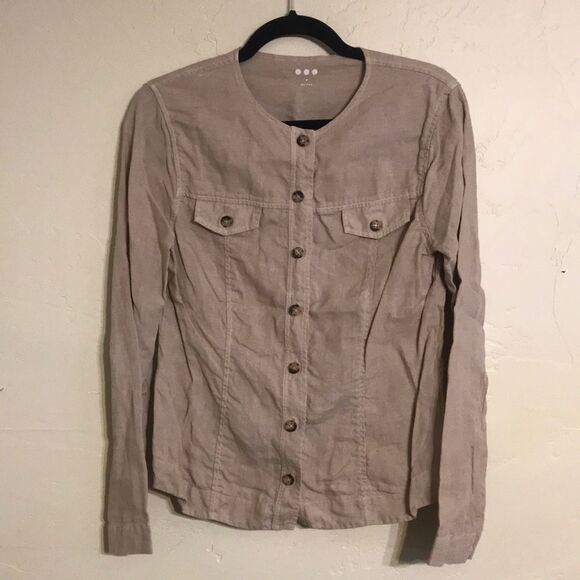 Three Dots Tops - Three dots top M (#276) 100% linen